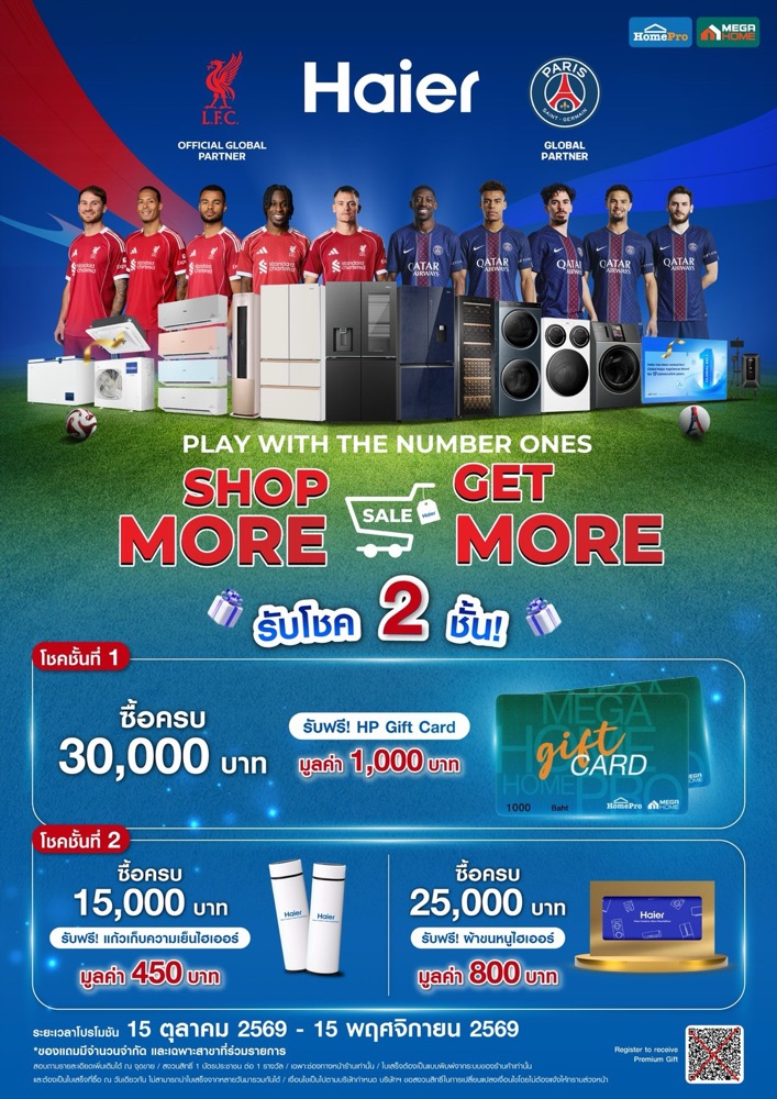 โบรชัวร์ Haier x Homepro — Shop More Get More